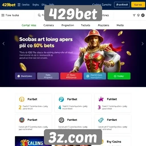 Análise das funcionalidades do site de jogos 429bet